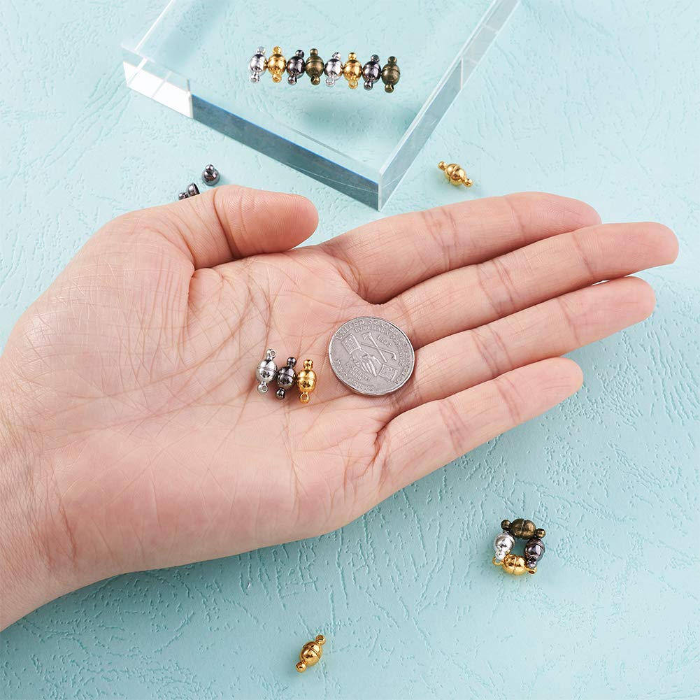 Amazon | Beadthoven 約50組入り 11x5mm 混合色 真鍮製 マグネット